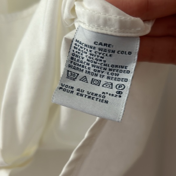 Ralph Lauren Sport long sleeve button up with tie neckline size 2 - Picture 5 of 6